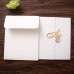 White Wedding Invitation Card With Hard Cover Beautiful Invitation Card With Envelope